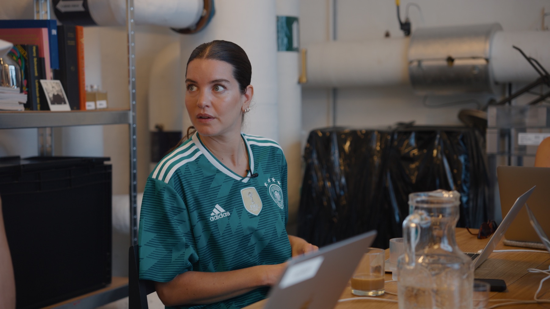 Dia in a working session at the Aeris production space